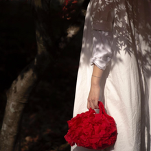 Load image into Gallery viewer, Sakiami Red fringe bag by Miki Kawamura