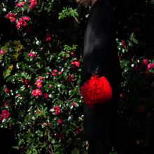 Load image into Gallery viewer, Sakiami Red fringe bag by Miki Kawamura