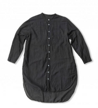 Load image into Gallery viewer, TAKARAJIMASENKO / Silk and cotton long shirt - indigo dye