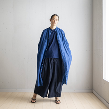 Load image into Gallery viewer, TAKARAJIMASENKO / Linen long coat - indigo dye