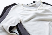 Load image into Gallery viewer, Merino rib long sleeve crew
