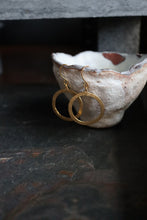 Load image into Gallery viewer, Brass earrings  round medium