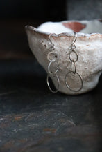 Load image into Gallery viewer, Silver earrings 3 rings