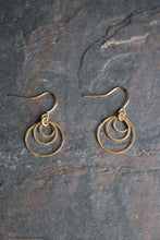 Load image into Gallery viewer, Brass earrings rings