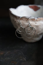 Load image into Gallery viewer, Silver earrings rings