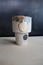 Load image into Gallery viewer, Bamboo cup - White circle / Atsushi Nakata