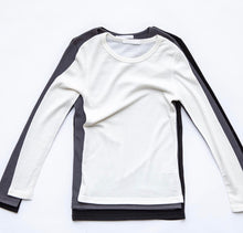 Load image into Gallery viewer, Merino rib long sleeve crew
