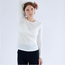 Load image into Gallery viewer, Merino rib long sleeve crew