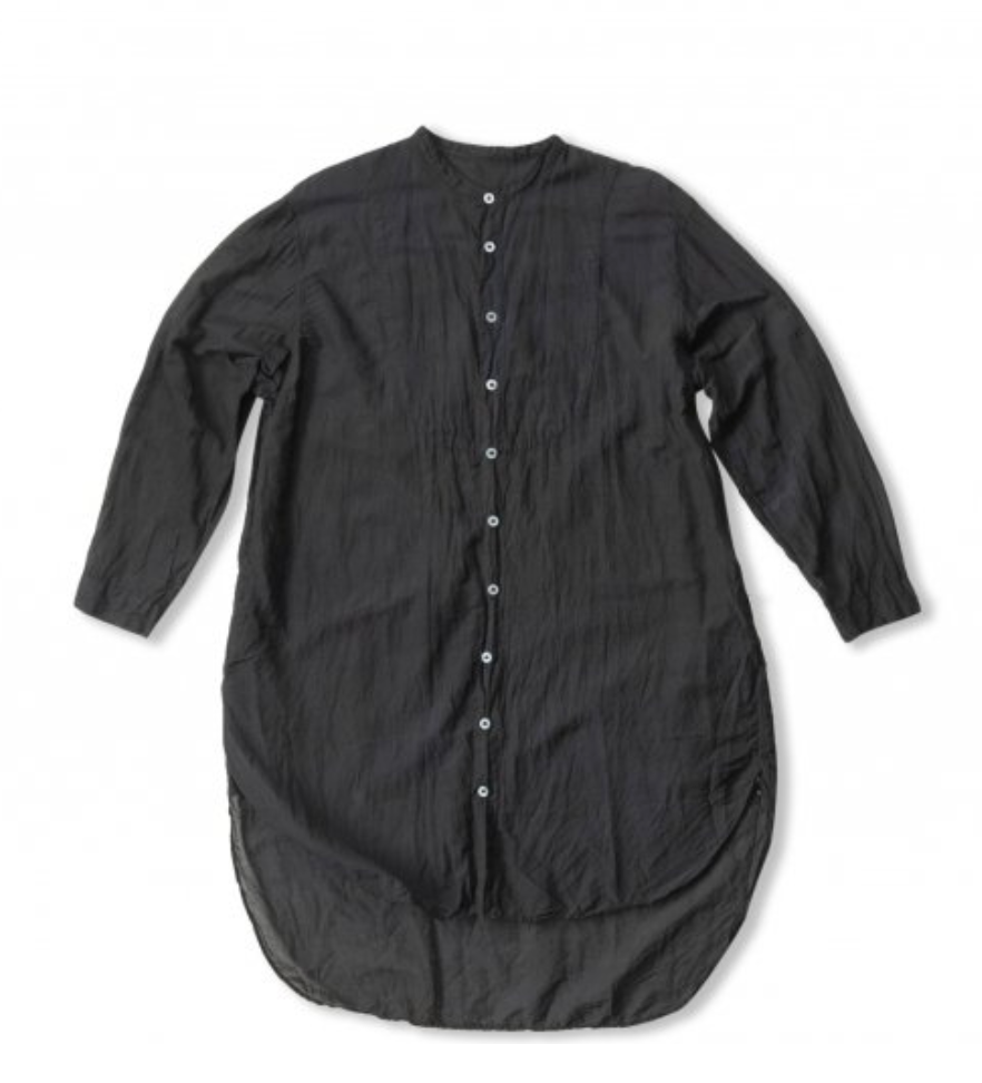 TAKARAJIMASENKO / Silk and cotton long shirt - indigo dye