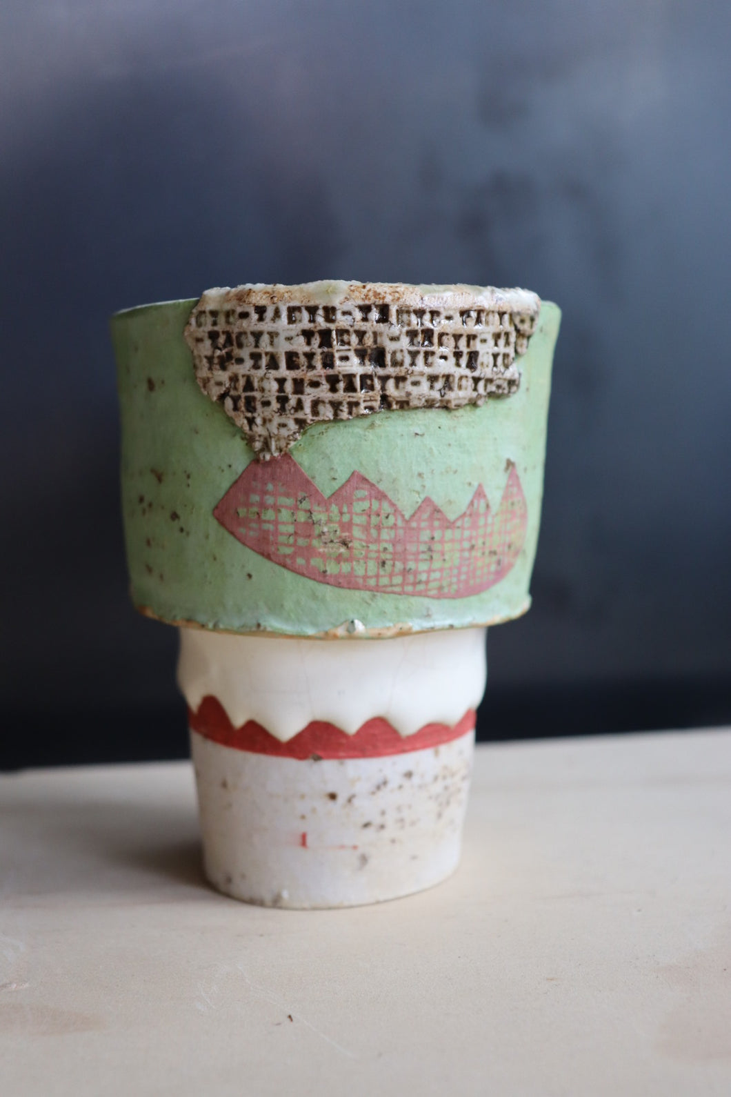 Bamboo cup - Green / Atsushi Nakata